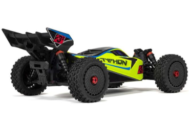 ARA4306V4T2 1/8 TYPHON 223S DSC 4X4 RTR Brushless Buggy, gelb